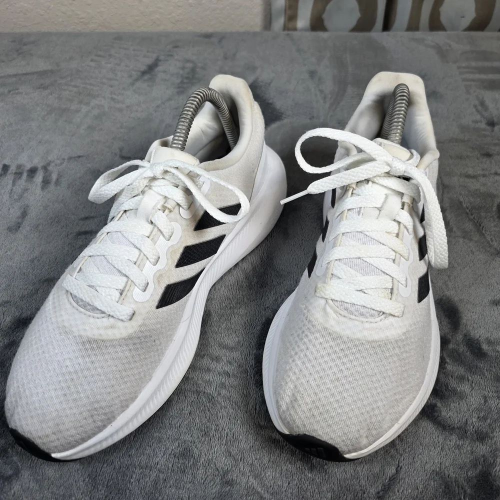 Adidas Runfalcon 3 Womens Size 8.5 White Black Athletic Running Shoes Sneakers